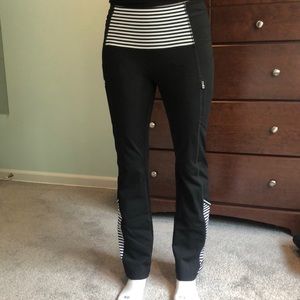 Striped lulu Lemon yoga flares